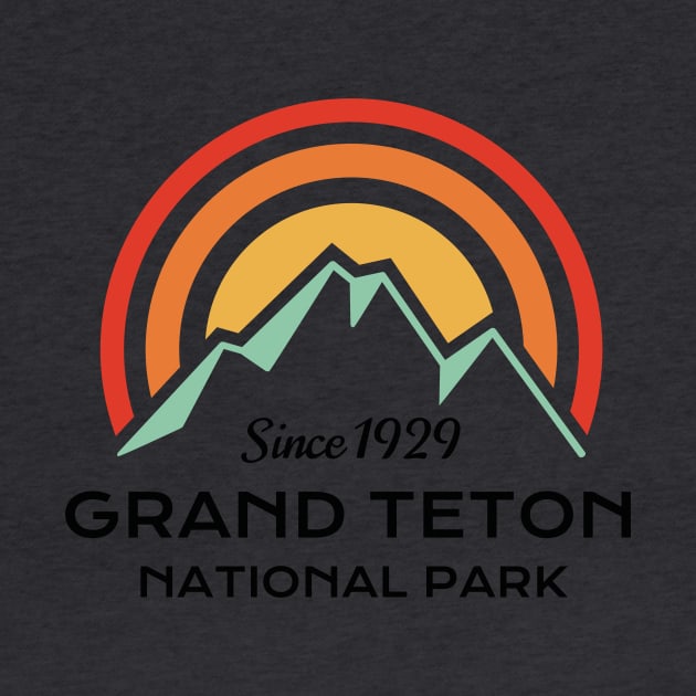 Grand Teton National Park Retro by roamfree